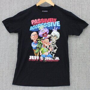 Jeff Dunham Passive Aggressive Tour Shirt Mens Medium M Black Graphic Art 2018